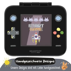 Bearfoot Compakt Mini Madkasse - 650 ml - Sort - Gamer