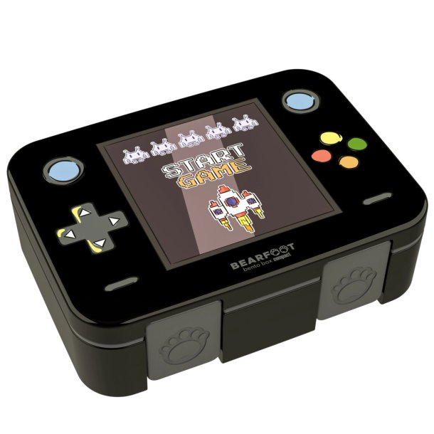Bearfoot Compakt Mini Madkasse - 650 ml - Sort - Gamer