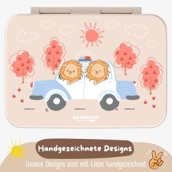 Bearfoot Compakt Madkasse - 950 ml - Brun - Politi og lver 