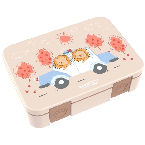 Bearfoot Compakt Madkasse - 950 ml - Brun - Politi og lver 