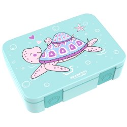 Bearfoot Compakt Madkasse - 950 ml - Tyrkis - Skildpadde 