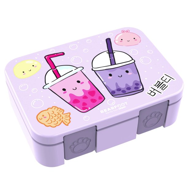 Bearfoot Compakt Madkasse - 1000 ml - Lyserd - Bubble tea