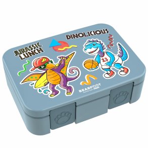 Bearfoot Compakt Madkasse - 1000 ml - Bl - Dinosaur 