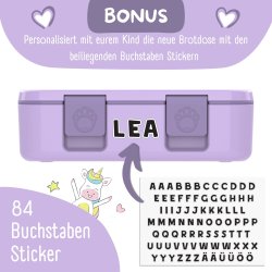 Bearfoot Compakt Madkasse - 1000 ml - Lyserd - Bubble tea