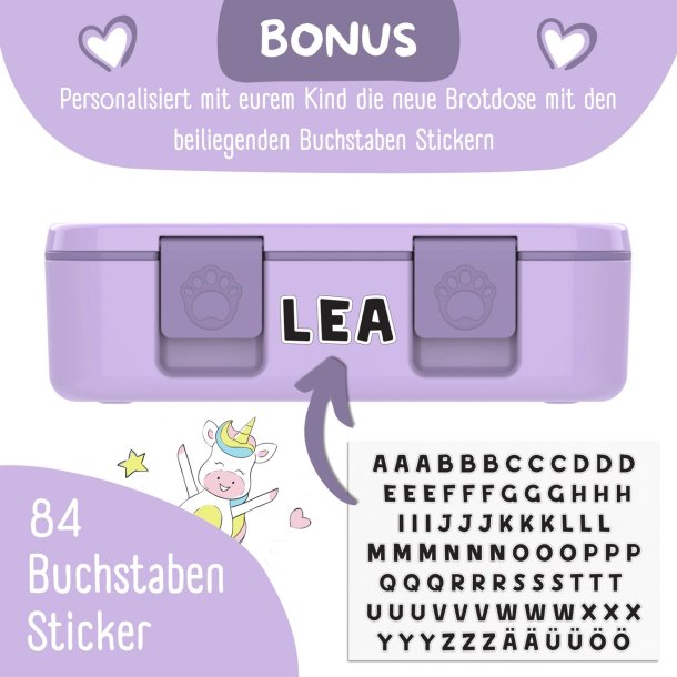 Bearfoot Compakt Madkasse - 1000 ml - Lyserd - Bubble tea