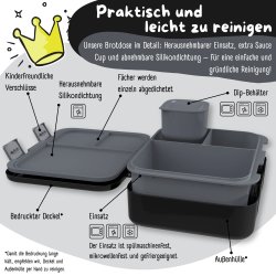 Bearfoot Compakt Madkasse - 1000 ml - Sort - Gamer