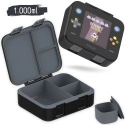 Bearfoot Compakt Madkasse - 1000 ml - Sort - Gamer