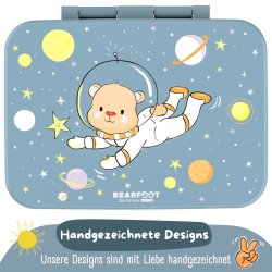 Bearfoot Compakt Madkasse - 1000 ml - Bl - Bjrn i rummet