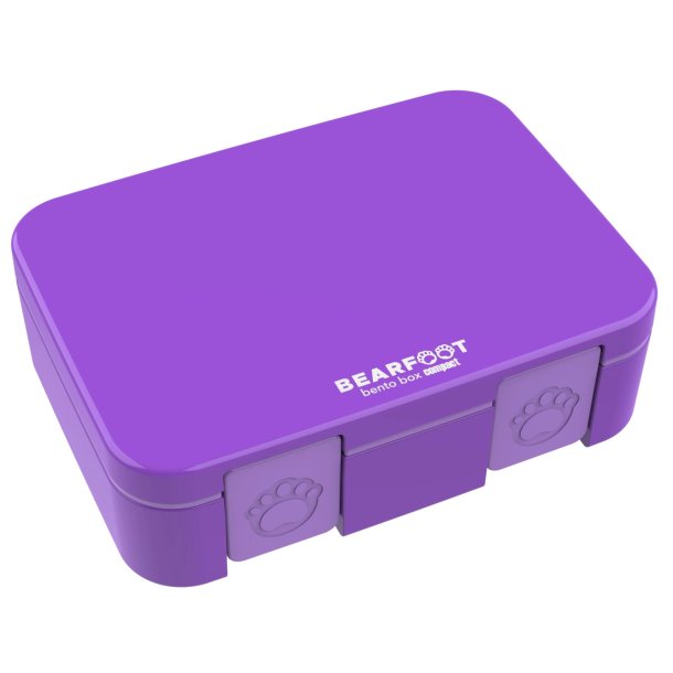 Bearfoot Compakt Mini Madkasse - 650 ml - Lilla 