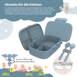 Bearfoot madkasse med bestik - Bl