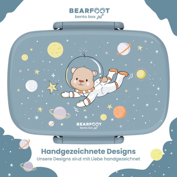 Bearfoot madkasse med bestik - Bj�rn i rummet 