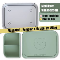 Bearfoot madkasse - Rustfri st�l - Salvie - 700 ml