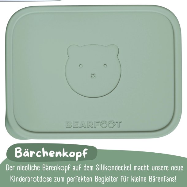 Bearfoot madkasse - Rustfri st�l - Salvie - 1200 ml