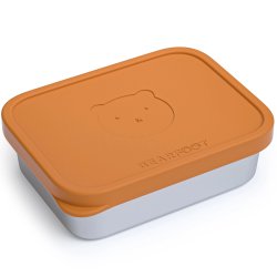 Bearfoot madkasse - Rustfri stl - Brun - 1200 ml 