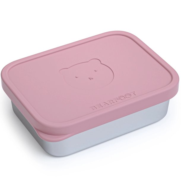 Bearfoot madkasse - Rustfri stl - Lyserd - 700 ml