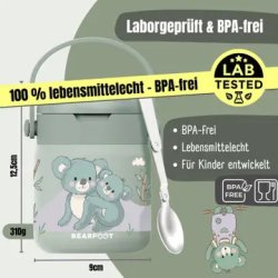 Bearfoot Termobeholder - Rustfri st�l - 500 ml - Salvie Koala 