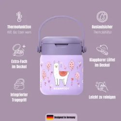 Bearfoot Termobeholder - Rustfri st�l - 500 ml - Lyser�d Lama 