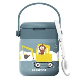 Bearfoot Termobeholder - Rustfri st�l - 500 ml - Bl� Gravmaskine og Abe 
