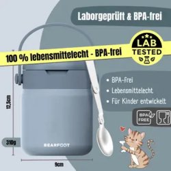 Bearfoot Termobeholder - Rustfri st�l - 500 ml - Bl�