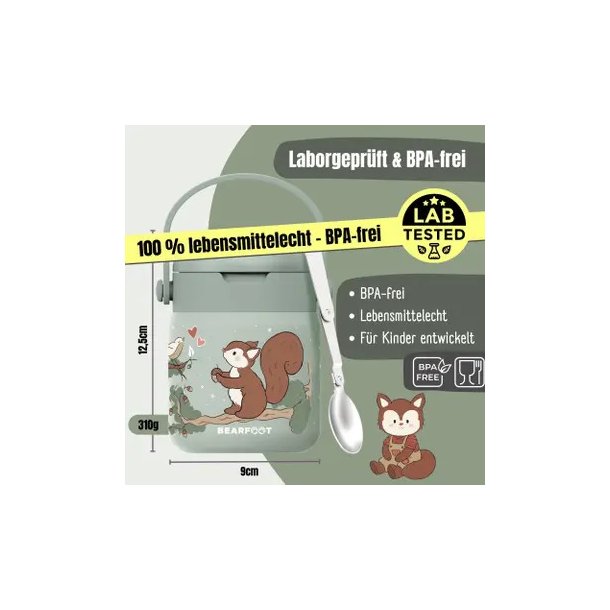 Bearfoot Termobeholder - Rustfri st�l - 500 ml - Salvie Egern 