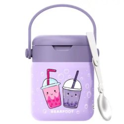 Bearfoot Termobeholder - Rustfri st�l - 500 ml - Lyser�d Bubble tea 