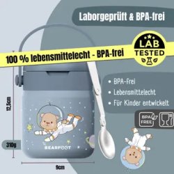Bearfoot Termobeholder - Rustfri st�l - 500 ml - Bj�rn i rummet 