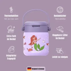 Bearfoot Termobeholder - Rustfri st�l - 500 ml - Lyser�d Havfrue 
