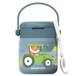 Bearfoot Termobeholder - Rustfri st�l - 500 ml - Bl� Traktor 