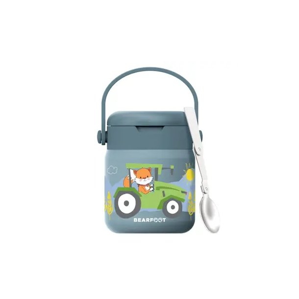Bearfoot Termobeholder - Rustfri st�l - 500 ml - Bl� Traktor 