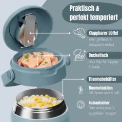 Bearfoot Termobeholder - Rustfri st�l - 500 ml - Bl� Hund og Kat 