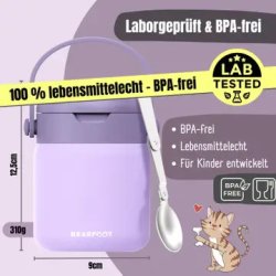 Bearfoot Termobeholder - Rustfri st�l - 500 ml - Lyser�d 