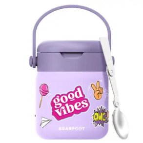 Bearfoot Termobeholder - Rustfri st�l - 500 ml - Lyser�d Klisterm�rker 