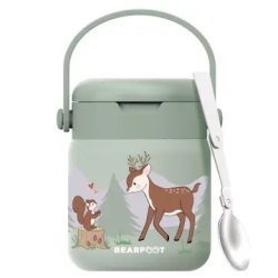 Bearfoot Termobeholder - Rustfri st�l - 500 ml - Salvie R�dyr