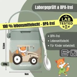 Bearfoot Termobeholder - Rustfri st�l - 500 ml - Salvie Traktor 