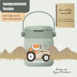 Bearfoot Termobeholder - Rustfri st�l - 500 ml - Salvie Traktor 