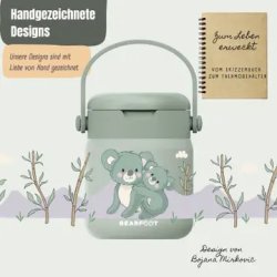 Bearfoot Termobeholder - Rustfri st�l - 500 ml - Salvie Koala 