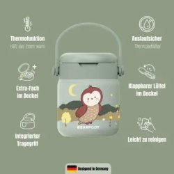 Bearfoot Termobeholder - Rustfri st�l - 500 ml - Salvie Ugle 