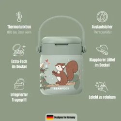 Bearfoot Termobeholder - Rustfri st�l - 500 ml - Salvie Egern 