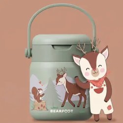 Bearfoot Termobeholder - Rustfri st�l - 500 ml - Salvie R�dyr