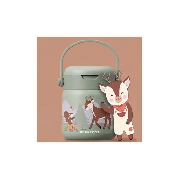 Bearfoot Termobeholder - Rustfri st�l - 500 ml - Salvie R�dyr