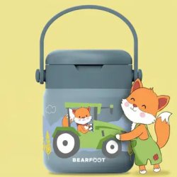 Bearfoot Termobeholder - Rustfri st�l - 500 ml - Bl� Traktor 