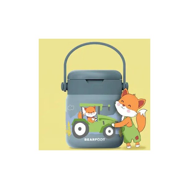 Bearfoot Termobeholder - Rustfri st�l - 500 ml - Bl� Traktor 