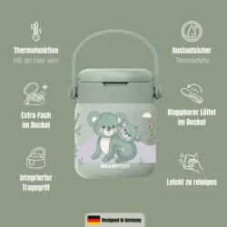 Bearfoot Termobeholder - Rustfri st�l - 500 ml - Salvie Koala 