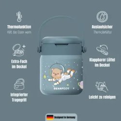 Bearfoot Termobeholder - Rustfri st�l - 500 ml - Bj�rn i rummet 