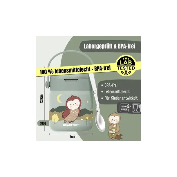 Bearfoot Termobeholder - Rustfri st�l - 500 ml - Salvie Ugle 