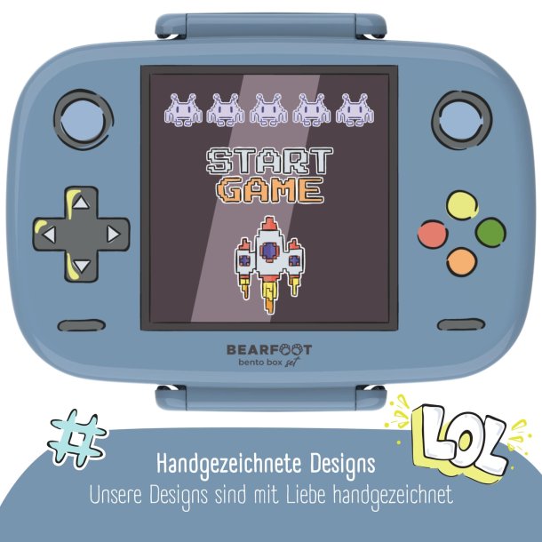 Bearfoot madkasse med bestik - Gamer 