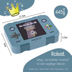 Bearfoot Madkasse med rum - Bl Gamer 