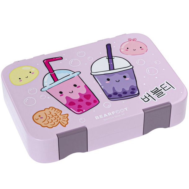 Bearfoot Madkasse med rum - Lyserd - Bubble tea 