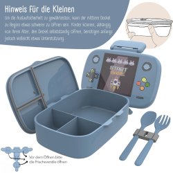 Bearfoot madkasse med bestik - Gamer 