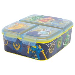 Lego Ninjago madkasse med 3 rum